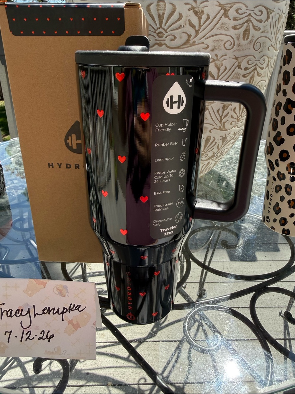 HydroJug 32 oz Queen of Heart BNWT sold out 2025 Valentines Collection